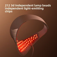LED Light Therapy Face Mask with Neck Attachment by 2pxnk0-0u, showing the mask with adjustable straps and LED light panels.