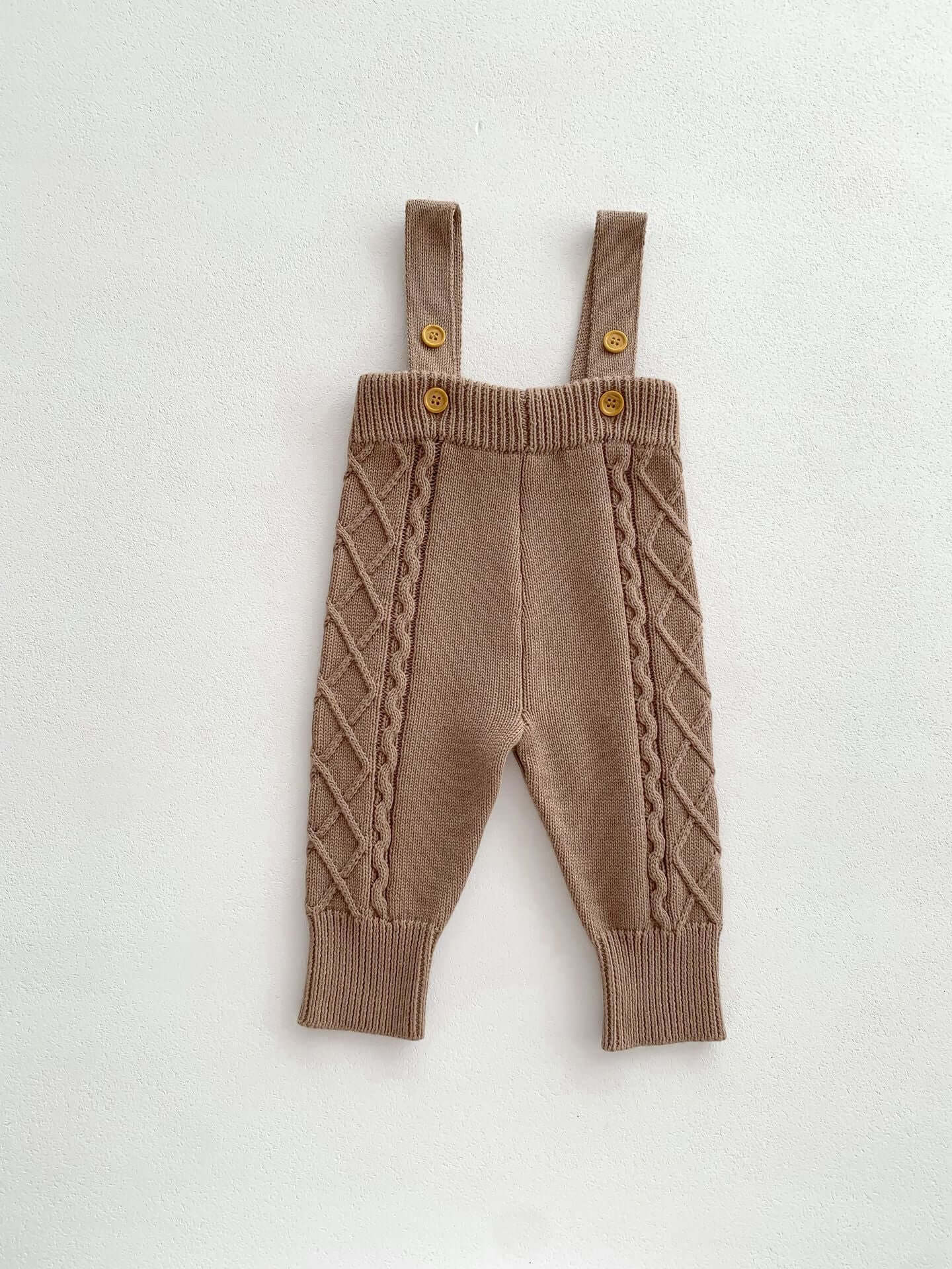 Baby Knit Sweater and Overalls Set