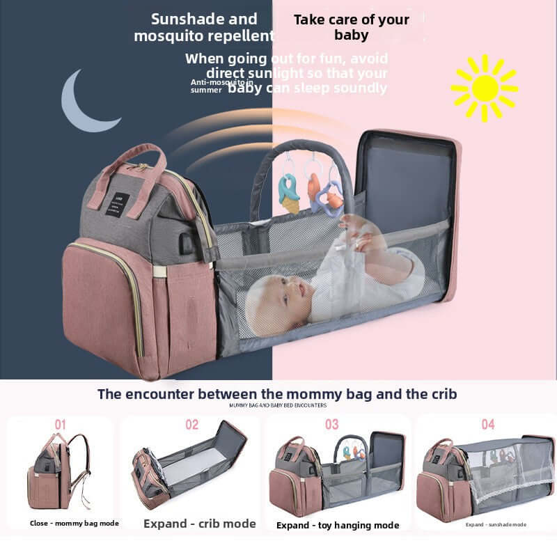 Baby cot backpack
